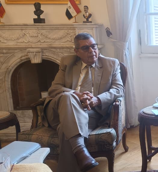 ويلمر أومار بارينتوس سفير جمهورية فنزويلا البوليفارية بالقاهرة