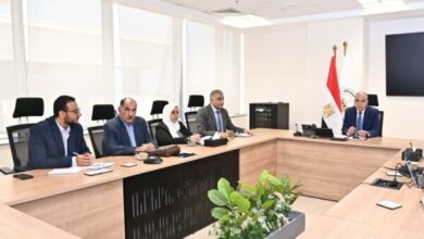 الدكتور هاني سويلم، وزير الموارد المائية والري خلال الاجتماع