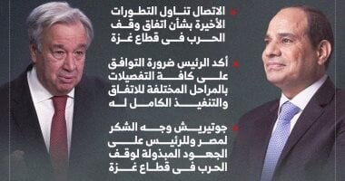 جوتيريش: القيادة المصرية أساس نجاح اتفاق غزة